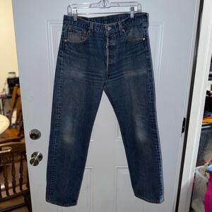 Vintage 90s Levi's 501XX USA Men's W35 L33 Button Fly #653